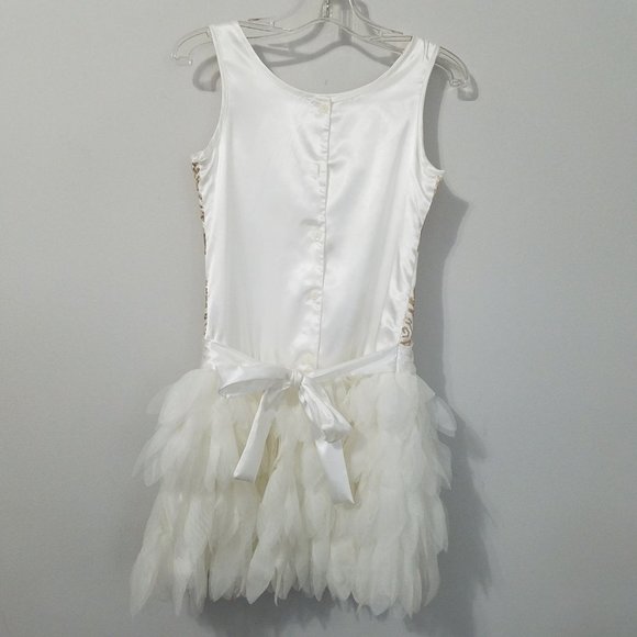 NWOT Biscotti Girls ruffled sequin tutu dress 8 - Picture 2 of 4